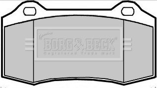 BORG & BECK Bremžu uzliku kompl., Disku bremzes BBP2360